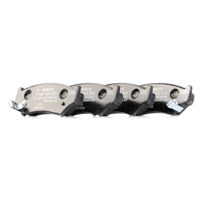 Immagine di BOSCH 0 986 424 251 Kit pastiglie freno Low Metallic con segnalatore acustico usura SUZUKI: Jimny SUV, Grand Vitara 1 I SUV