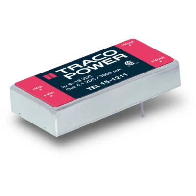 Immagine di TracoPower TEL 15 1212 Convertitore DC/DC da circuito stampato 12 V/DC 1.25 A W Num. uscite: 1 x Contenuto pz.
