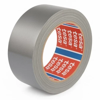 Immagine di Tesa Nastro Americano Telato Per Riparazioni Generiche, 4615 Professional Universale, Fissaggio, Imballaggio, Marcatura e Sigillatura interni ed esterni 50 m x mm (Grigio)