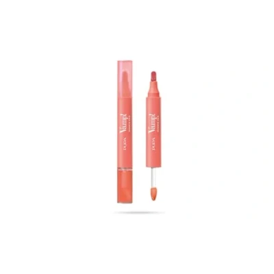 Immagine di Pupa Rossetto + Gloss Labbra Vamp! Marker Duo, con Acido Ialuronico 3 in 1 Definisce, Colora e Riempie, Contouring Disponibile 9 Varianti Colore (008 Orange Sorbet)