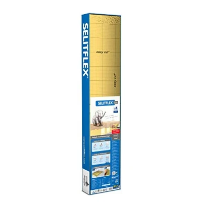 Immagine di SELITFLEX 1,6 mm AquaStop Sottofondo per pavimento laminati e parquet con protezione contro l&#039;umidità (18 m² + nastro adesivo)