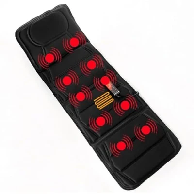 Immagine di ECO DE Relax Mat Materassino massaggiante con 8 vibromotori, 4 Zone di Massaggio, 3 Livelli intensitá, 5 Modalitá e Calore Lombare, Tappetino