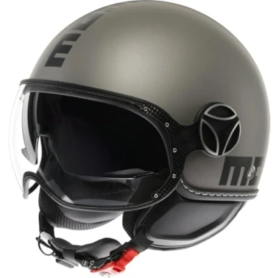 Immagine di MOMO DESIGN 21184A8006 004 M Caschi aperti opaco, titanio, nero ECE 22.06