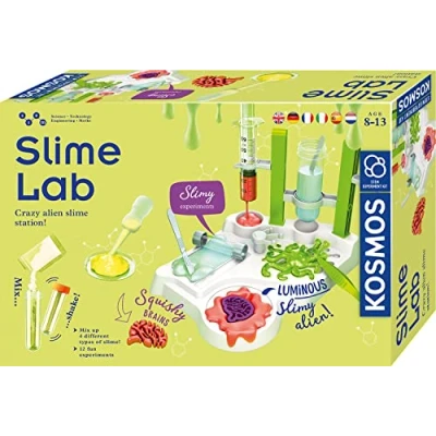 Immagine di KOSMOS 616878 slime Lab Laboratory, fai da te e una serie di esperienze ricerca per bambini con istruzioni multilingue (DE, EN, FR, IT, ES, NL)