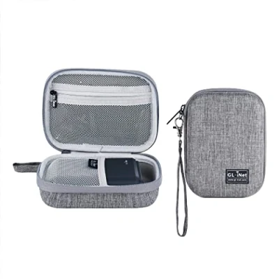 Immagine di Gadget Organizer Case per GL AXT1800/ MT1300/ SFT1200/ E750, caricabatterie, cavi e accessori, custodia robusta durevole, borsa EVA il trasporto a mano, antiurto, resistente all&#039;acqua (Grey)