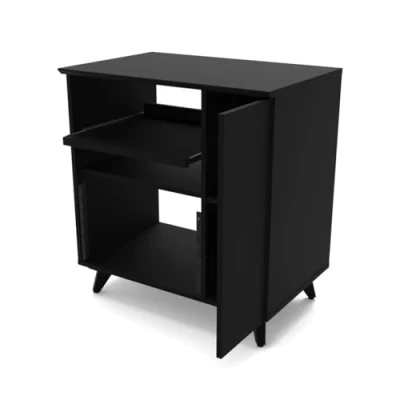 Immagine di Glorious Modular Side Rack Black Tavolo da Studio, Nero, Unisize