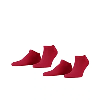 Immagine di ESPRIT Basic Uni 2 Pack M SN cotone bassi tinta unita confezione di paia, Calzini corti Uomo, Rosa (Red Pepper 8074), 47 50