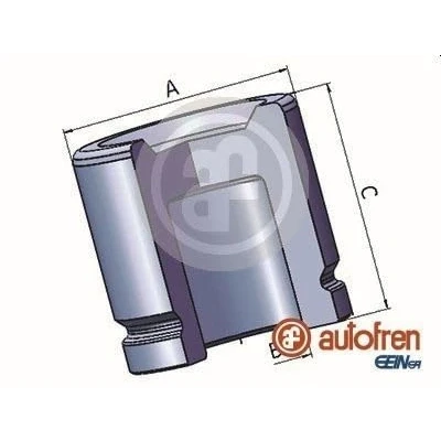 Immagine di AUTOFREN SEINSA D025390 Pistone, Pinza freno 44 Assale anteriore ATE