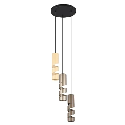 Immagine di Trio Lighting Lampada a sospensione Stream, multicolore, Ø 28 cm, 3 luci, metallo, GU10