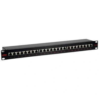 Immagine di Roline 24 Porte Patchpanel di rete 483 mm (19) CAT 5e 1 U Nero
