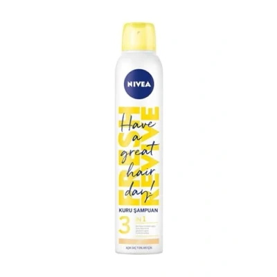 Immagine di Nivea 3 in1 a secco di shampoo per Blonde e luminoso haartoene, Fresh Revive, confezione da (4 X 200 ML)