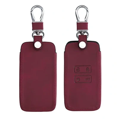 Immagine di kwmobile Cover copri chiave compatibile con Renault 4 tasti Smart Key (solo Keyless Go) Guscio protettivo chiavi auto in pelle PU Nabucco per telecomando macchina
