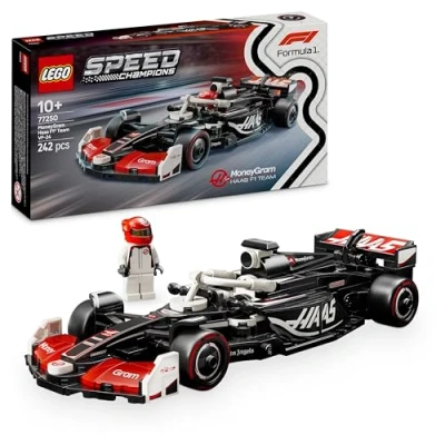 Immagine di LEGO Speed Champions Auto da Corsa MoneyGram Haas F1 Team VF 24 Macchina Giocattolo Collezione con Minifigure del Pilota, Modello per Bambini 10 Anni o Adulti Fan della Formula 1 77250