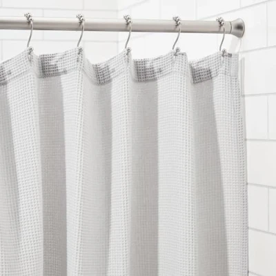 Immagine di Amazon Basics Bastone per tenda da doccia, 198 a 274 cm, nichel
