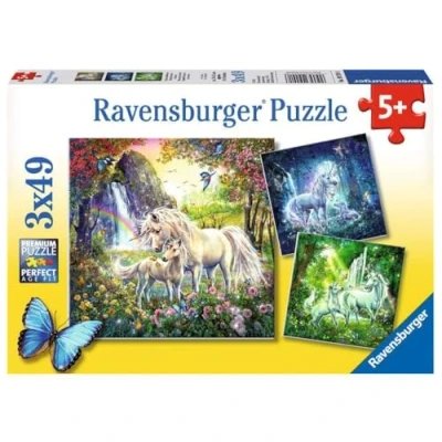 Immagine di Ravensburger Unicorni Puzzle, 3x49 Pezzi, Multicolore, 9291
