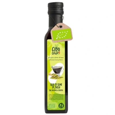 Immagine di Olio di Semi Zucca Biologico Alimentare 250g. Crudo Spremuto a Freddo Puro e Naturale al 100%. per Capelli o Condimento.