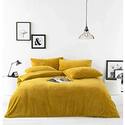 Immagine di Furn Sherpa Set copripiumino, Poliestere, Ochre, Doppio