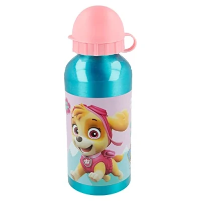 Immagine di Paw Patrol Borraccia in alluminio per bambini, 400 ml, riutilizzabile, Skye &amp; Everest