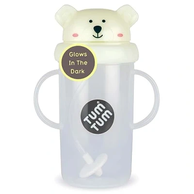 Immagine di TUM Tippy Up Tazza con beccuccio a flusso libero (senza valvola), per bambini, 200 ml, senza BPA, 300 ml