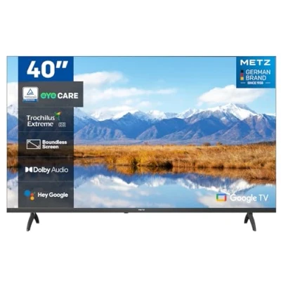 Immagine di Metz 40&quot; Smart TV, MTE6000 FHD Google TV con Wide Color Gumut &amp; HDR10, Dolby Audio, Dual Band Wifi, Telecomando Vocale, Cura per Occhi, Tuner DVB T2/S2 HEVC 10