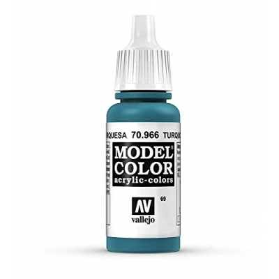 Immagine di Vallejo 70.966 Colore Acrilico Opaco , Turchese (Turquoise), 17 ml, 1 Pezzo