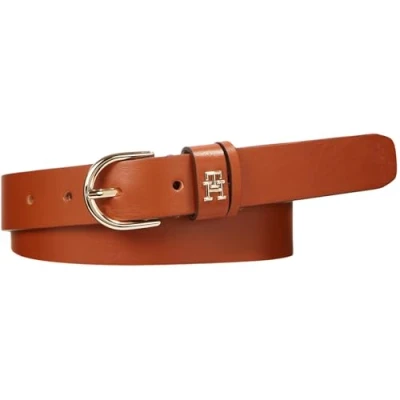 Immagine di Tommy Hilfiger Cintura Donna Essential Effortless 2.5 in Pelle, Marrone (Tan), 70 cm