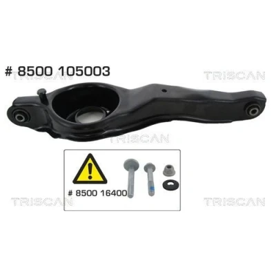 Immagine di TRISCAN 8500 105003 Braccio oscillante, Sospensione ruota con cuscinetto in gomma trasversale oscillante FORD: Focus 2, C Max, Max
