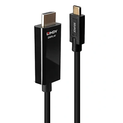 Immagine di LINDY Cavo Spina USB C®, HDMI A 10.00 m Nero 43317 UHD 4K; C®