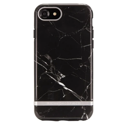 Immagine di Richmond &amp; Finch Progettata per iPhone 6 / 6s 7/8 SE2 Case, Marmo Nero Case con Dettagli in Argento