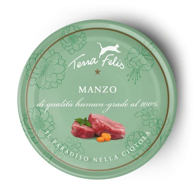Immagine di Terra Felis Complete 12 x 80 g umido per gatti Manzo