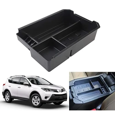 Immagine di Bracciolo Scatola Portaoggetti Console Central Storage box secondario Per RAV4 2009 2018