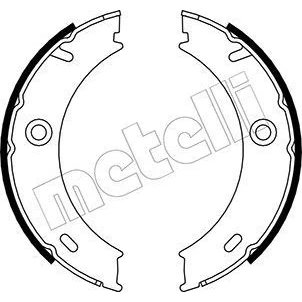 Immagine di metelligroup 53 0240 Ganasce Freno Made in Italy, Pezzo di Ricambio per Auto/Automobile, Kit Composto da 4 Pezzi, Certificate ECE R90