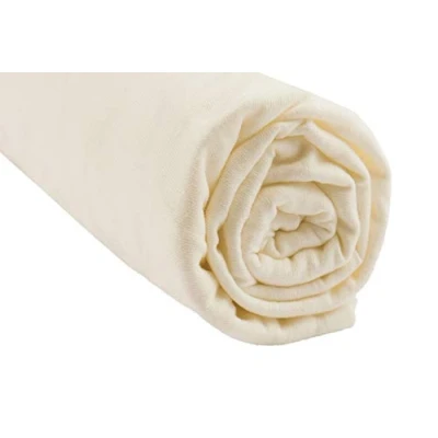 Immagine di Lenzuolo in cotone biologico per letto king size 160x200 Ecru