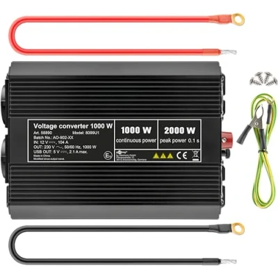 Immagine di Goobay Inverter disolamento SPW IT 1000 W 12 V/DC 230 V/AC, 5