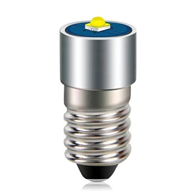 Immagine di Ruiandsion Lampadina LED E10, 3 V, W, 2525 1SMD, colore bianco, per fari e torce