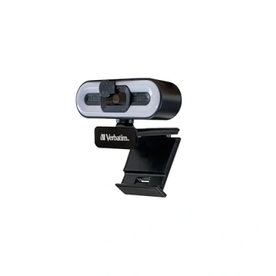 Immagine di Verbatim 49579 Webcam con microfono e luce integrati, Autofocus AWC 02 Full HD 1080p Rotazione a 360