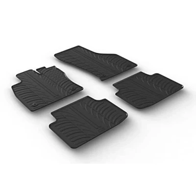 Immagine di Gledring 0077 Set tappetino Gomma anteriore e posteriore 4 nero 750mm 550mm VOLKSWAGEN: Passat B8 Variant