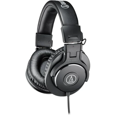Immagine di Audio Technica M30x Cuffie professionali da studio per la registrazione in studio, i creatori, podcast e l&#039;ascolto quotidiano.