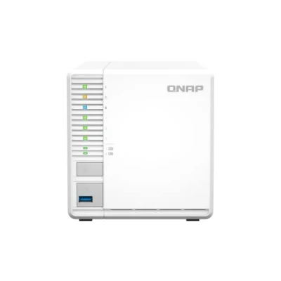 Immagine di QNAP Case per Nas DT TS 364 4G, con 3 alloggiamenti, 4 GB di RAM, processore Intel Celeron Core, 2,5 GbE Cache SSD M.2 l’Esecuzione Macchine virtuali