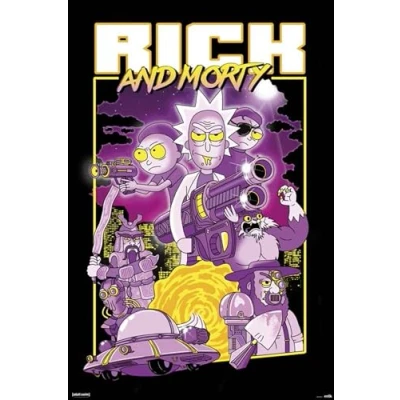 Immagine di Grupo Erik GPE5235 Poster Rick And Morty Characters, carta, Multicolore, 91 x 61,5 0,1 cm