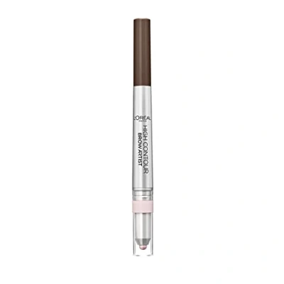 Immagine di L&#039;Oréal Paris Matita Sopracciglia Automatica High Definer 2 in 1, Tratto Automatico con Illuminante, 105 Brunette