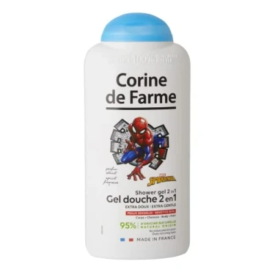 Immagine di Corine de Farme Gel doccia extra morbido Detergente corpo e capelli 2 in 1 per bambini, Spiderman, 300 ml