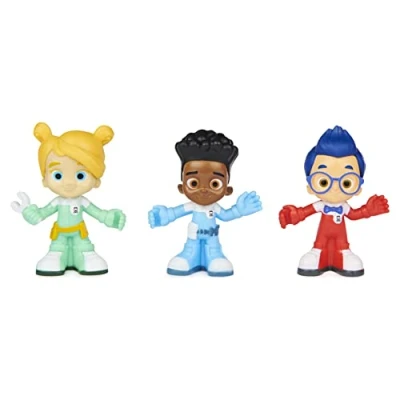 Immagine di Mighty Express set di 3 personaggi per bambini, con binario e armadietto, completare giochi, a partire dai anni in su