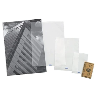 Immagine di Favorit 400102331 Buste Senza Foratura Upocket ,100 Pezzi, 11 x 16 cm, Trasparente