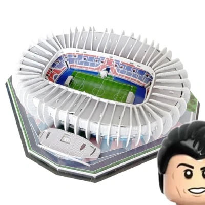 Immagine di Habarri Parc des Princes Stadion puzzle 3D stadio di calcio per bambini e adulti Modello Modellismo 123 elementi