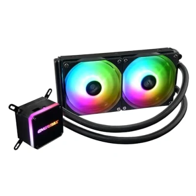 Immagine di ENERMAX raffreddamento ad acqua, a liquido per il processore AIO Liqmax III 240 ARGB BLACK 2 ventole da 12 cm