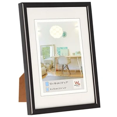 Immagine di walther designCornice per quadri nera 50 x 70 cm con vetro artistico, cornice in plastica New Lifestyle KVX070B