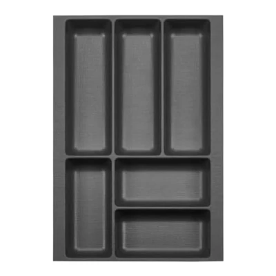 Immagine di ORGA BOX 2 Portaposate profondità: 461 x larghezza: 309 mm antracite con struttura in tela per cassetto Nobilia da 40 cm fino a 07/2012