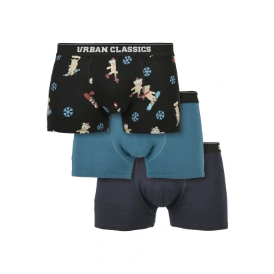 Immagine di Urban Classics Boxer, Uomo, Taglia: Medium, Teddy aop+jasper+navy