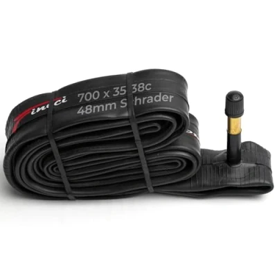 Immagine di Fincci 700 x 32c 35c 38c 48mm Schrader Valvola Interna Camera d&#039;Aria per Ciclo Gara Strada Corsa Turismo Bici Bicicletta